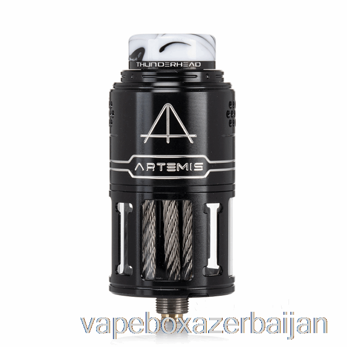 Vape Azerbaijan Thunderhead Creations Artemis V2 Top Coiler 25mm RDTA Black & Silver